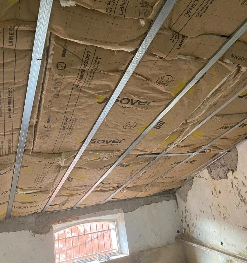 Prix d’un plafond en BA13 avec isolation